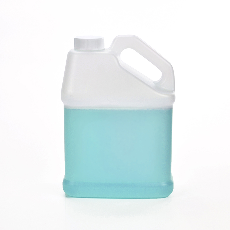 Wholesale empty 2 liter HDPE recycled plastic transparent water oil can for beverages
