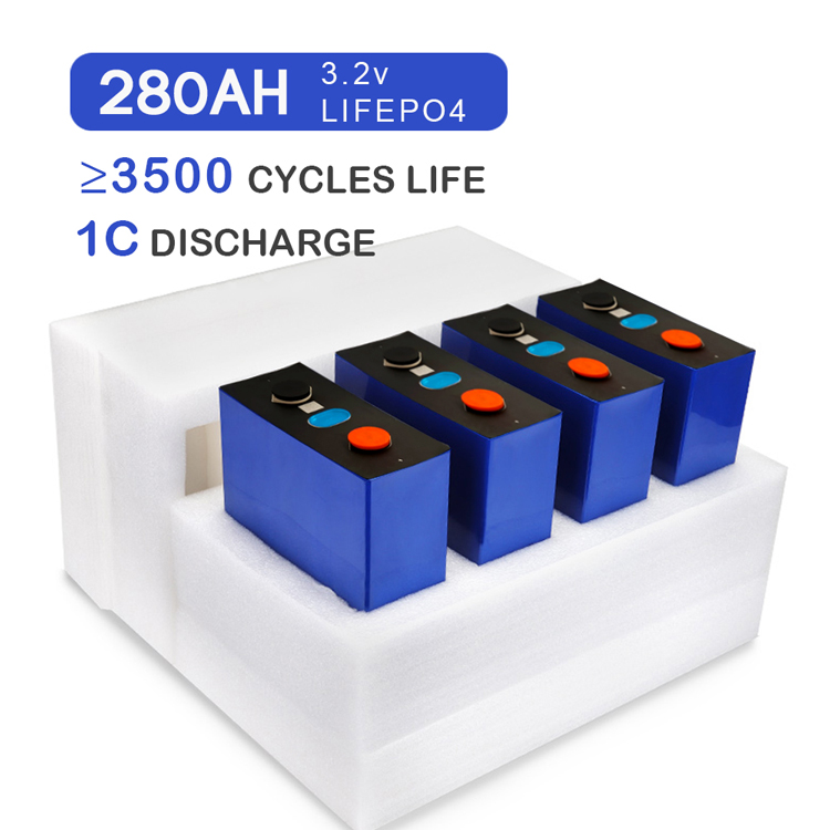 In Stock 4 Pieces/Pack Prismatic 3.2V 280Ah Cell Lifepo4 Battery For Solar Power Energy Systems