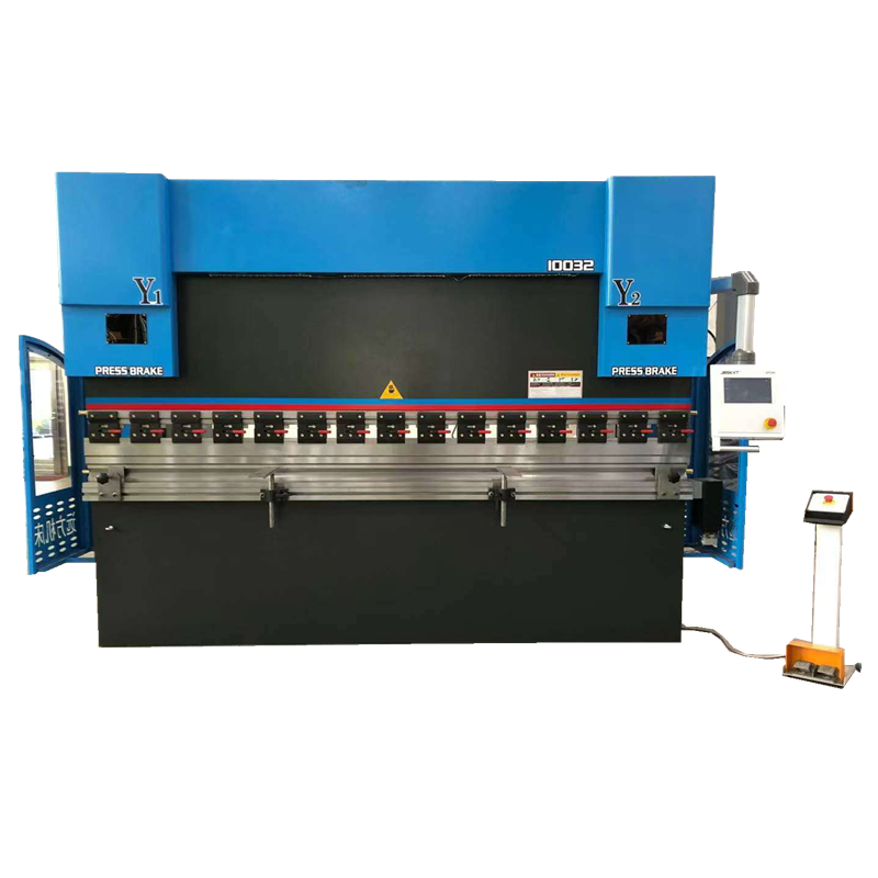 80 Ton 2500 MM Hydraulic Press Brake, CNC Bending Machine with TP10S Controller for 3MM 6MM Stainless and Carbon Steel Forming