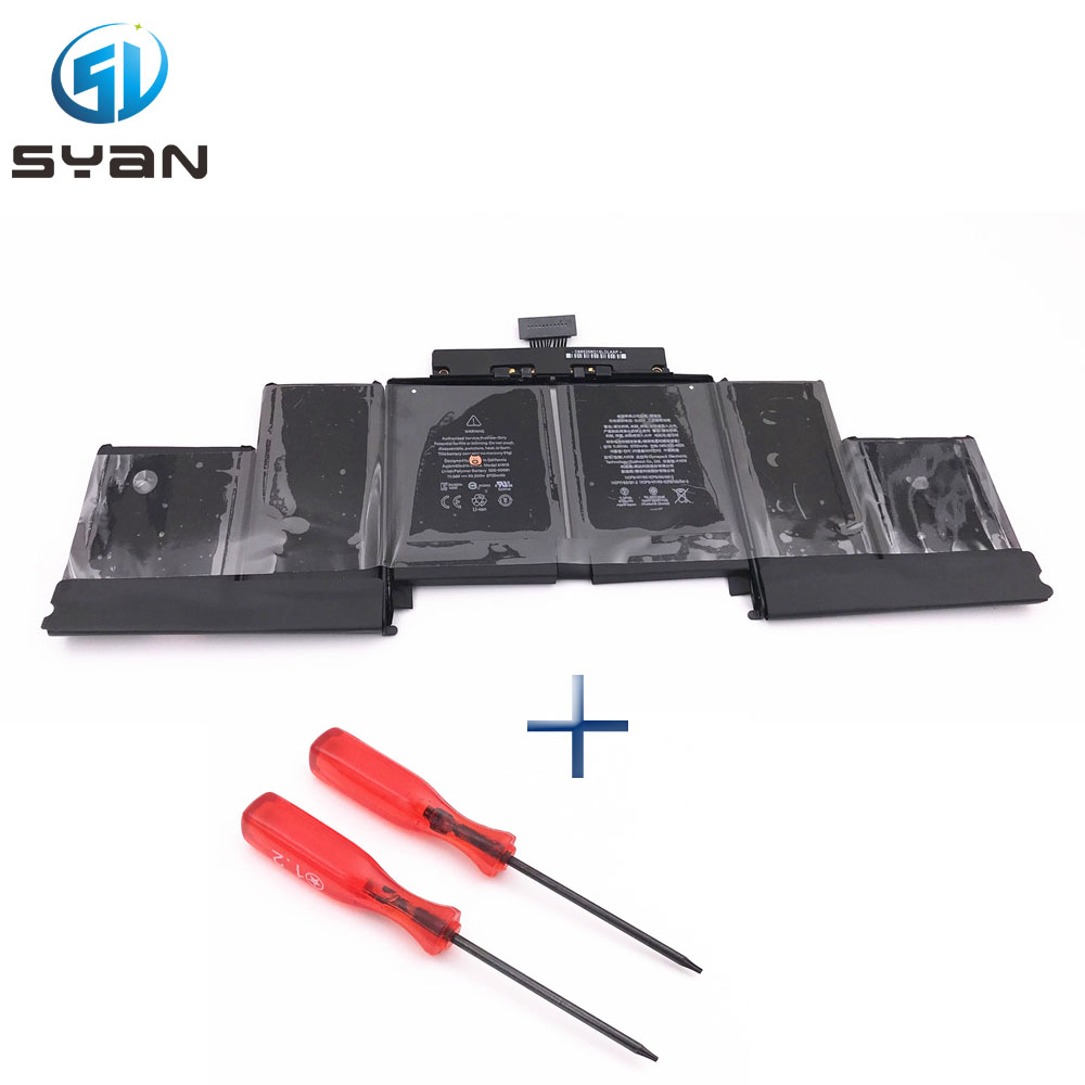 A1618 Аккумулятор для ноутбука Macbook Pro Retina 15,4 ''A1398 аккумулятор MJLQ2LL/A MJLT2LL/A совместимый 2015 год 95Wh 11,36 в