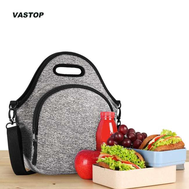 Insulated Lunch Bags Customized Neoprene Lunch Bag With Shoulder Strap For School/Picnic/Work