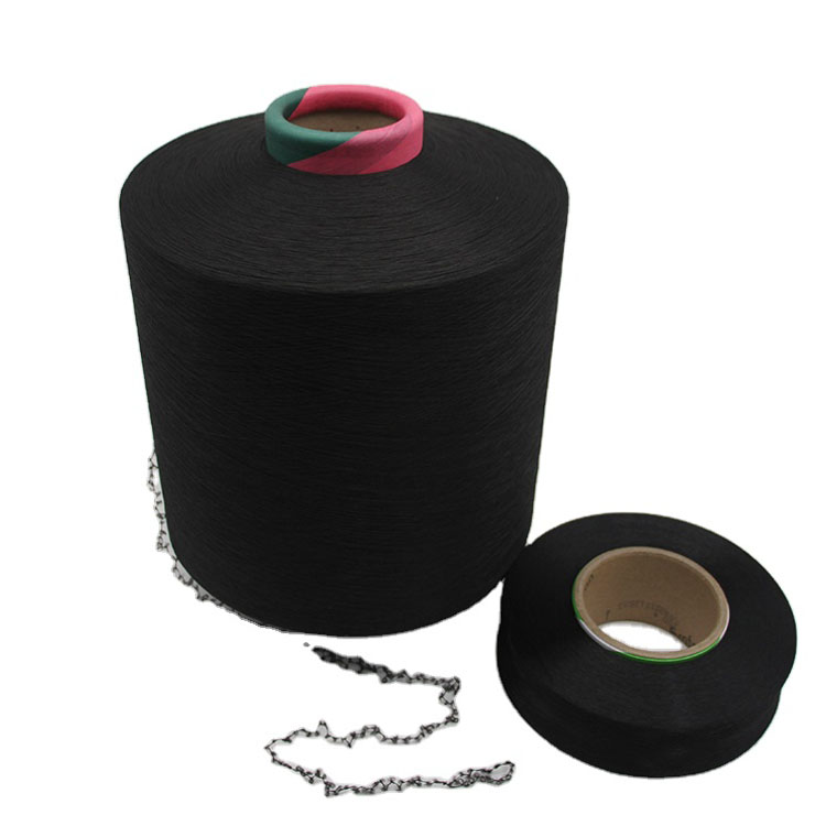 AA grade Black 30d Spandex Yarn Bare Yarn For Golves Socks