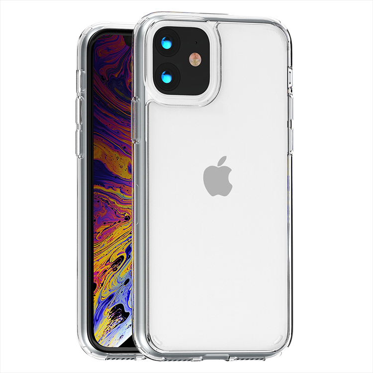 Для Iphone 12 11Pro Max 6 7/8 плюс XR XS MAX Чехол для мобильного телефона, прозрачный, прозрачная акриловая задняя крышка, чехол из мягкого силикона ТПУ прозрачный чехол для мобильного телефона