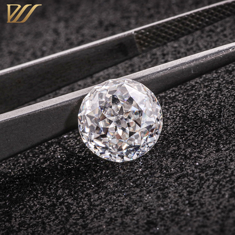 Супер белый цвет VVS четкость 1ct 2ct 3ct круглый юбилейный Вырез Свободный синтетический бриллиант