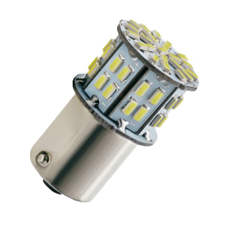 Сверхъяркая BAY15D 1157 50SMD 1206 Светодиодная лампа постоянного тока 12 В 50 светодиодов для заднего стоп-сигнала автомобиля 50 SMD