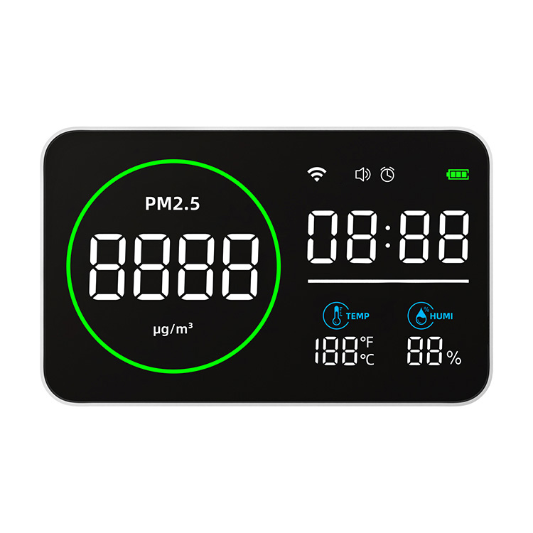 Wi-Fi, PM2.5 монитор сердечного ритма Смарт PM2.5 метр с поддержкой Wi-Fi pm2.5 детектор качество воздуха в помещении для контроля уровня сахара в крови с будильником