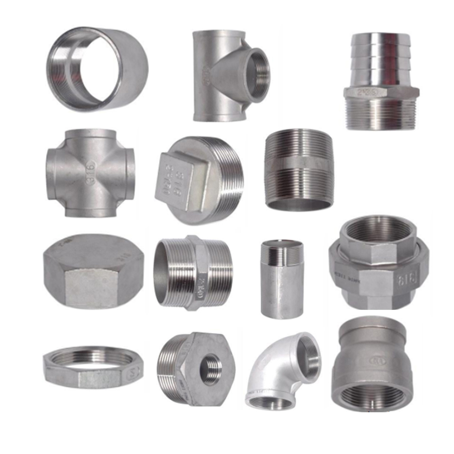 150 фунтов inox npt коленчатый Соединительный Тройник, муфта, втулка, крышка ss304 316, наружная и внутренняя резьба, фитинг для труб из нержавеющей стали