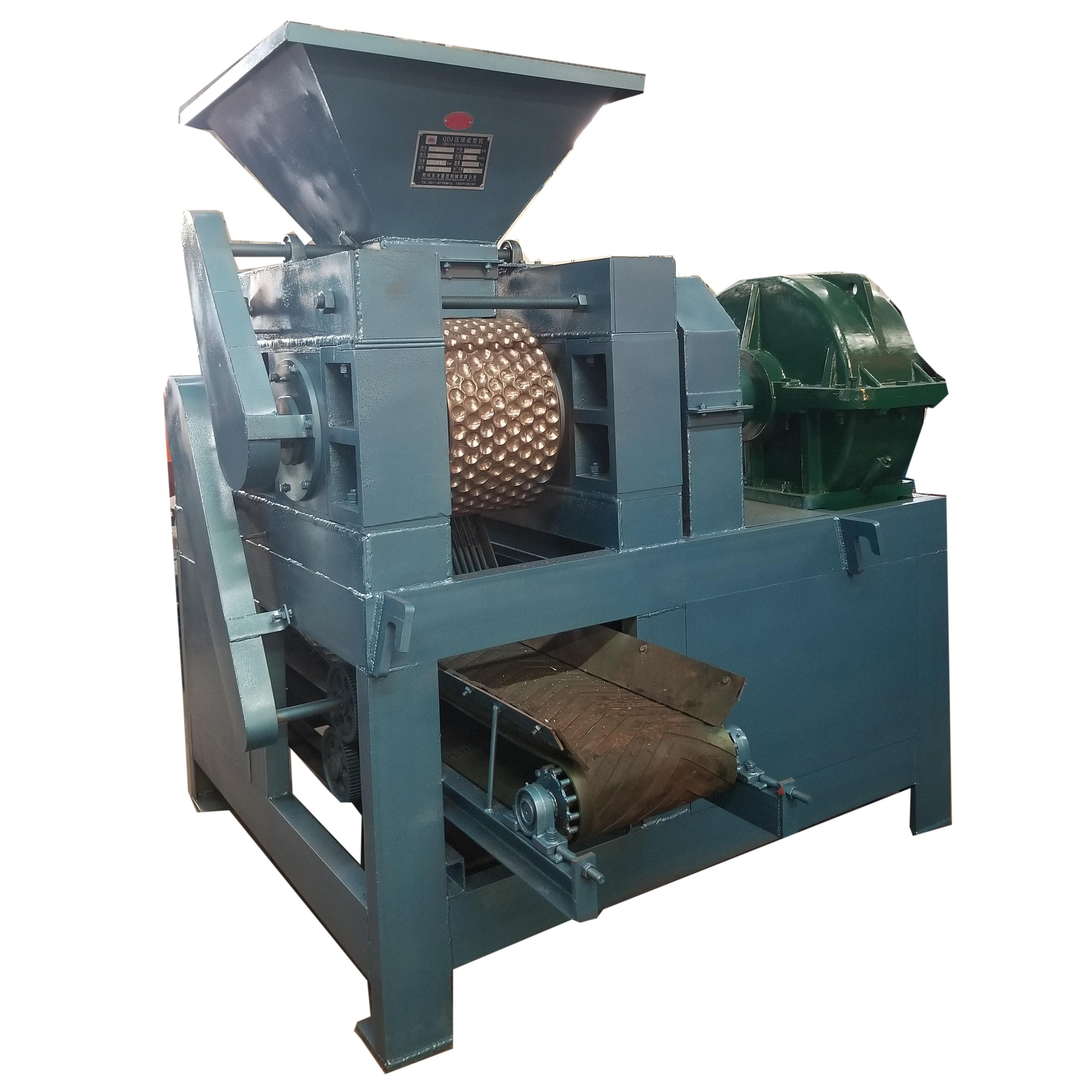 High pressure double roller coal briquette making machine