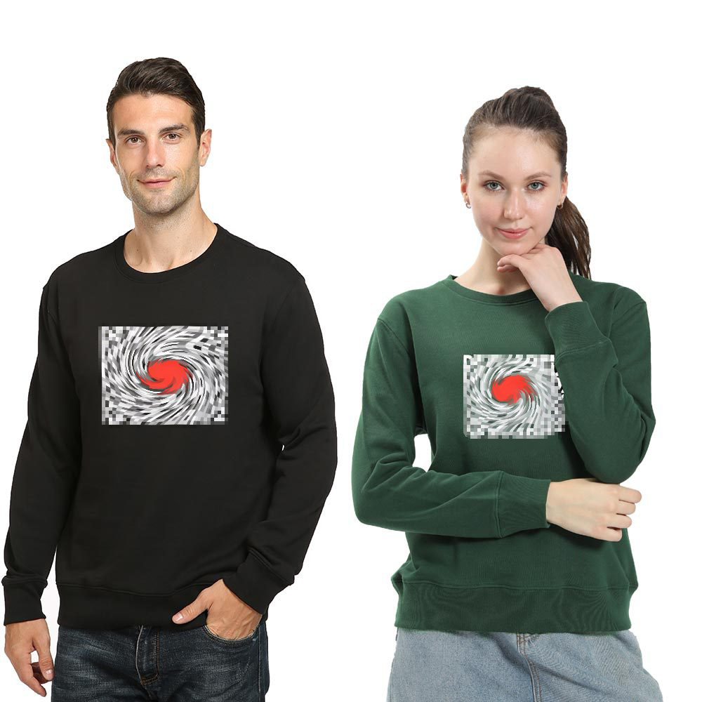 Pro-win European and American loose pullover casual sweaters import hairy round sleeve custom knitted plus size shirts for men