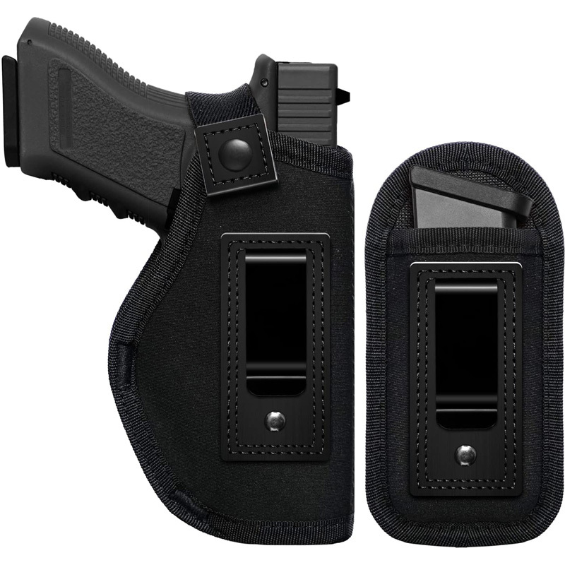 Universal Right and Left Handed IWB Belt Holster with Mag Pouch OEM Customizable Concealed Carry Tool Holsters for Men and Women