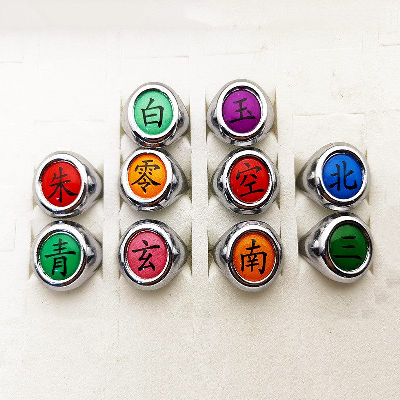 Оптовая продажа, Кольцо Аниме Наруто для мужчин и женщин, Akatsuki Uchiha Itachi Deidara, для взрослых, косплей, пальцы, одежда, аксессуары, реквизит