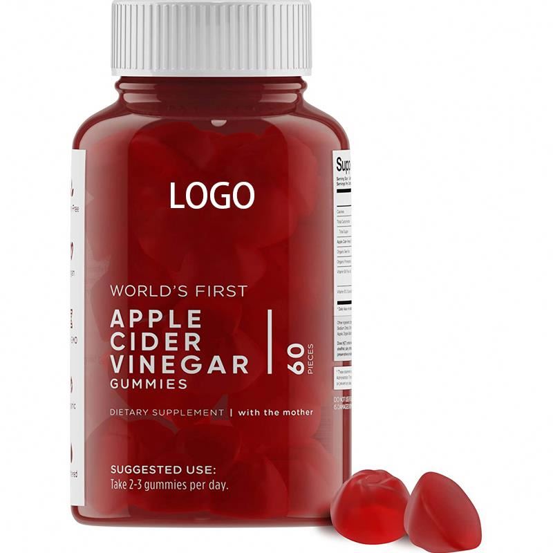 Organic Health Vitamin Support Sugar Free Vegan Weight Loss Apple Cider Vinegar Gummies