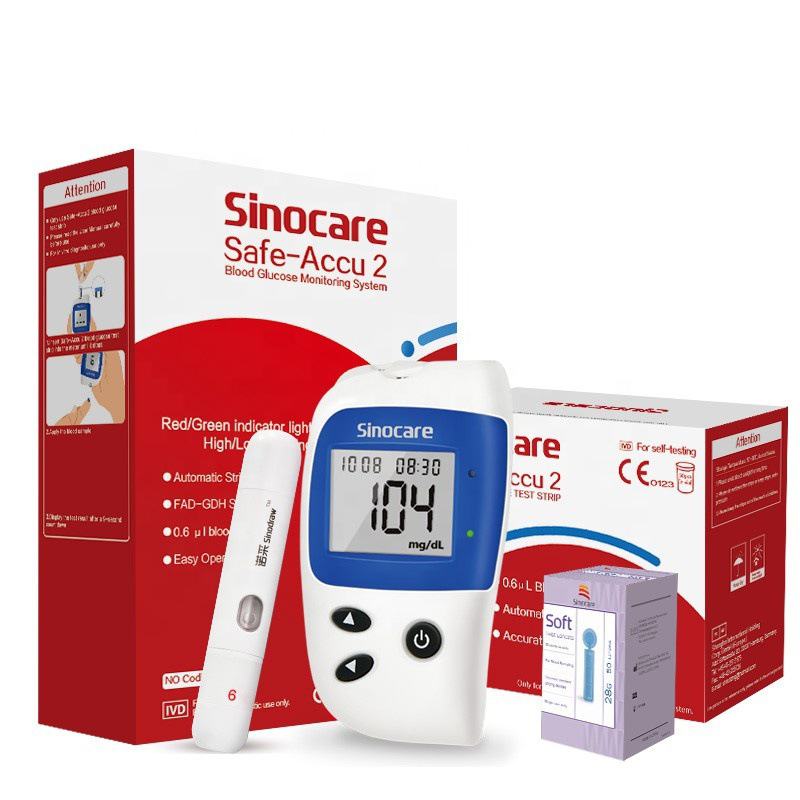 AIWO Glucometre Glucometros Portable Code Free Digital Glucometer Without Blood Smart Glucose Meter Glucometer