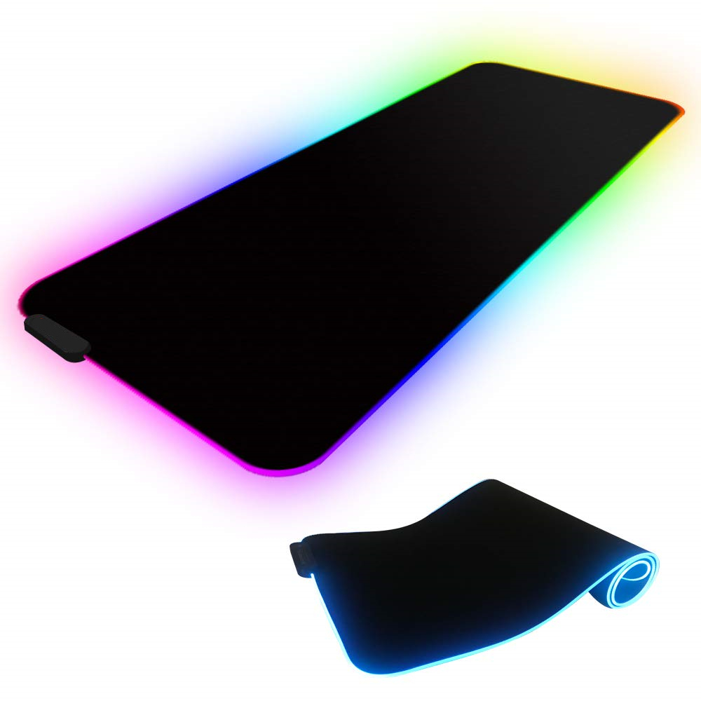Большой игровой светодиодный коврик для мыши RGB коврик для мыши