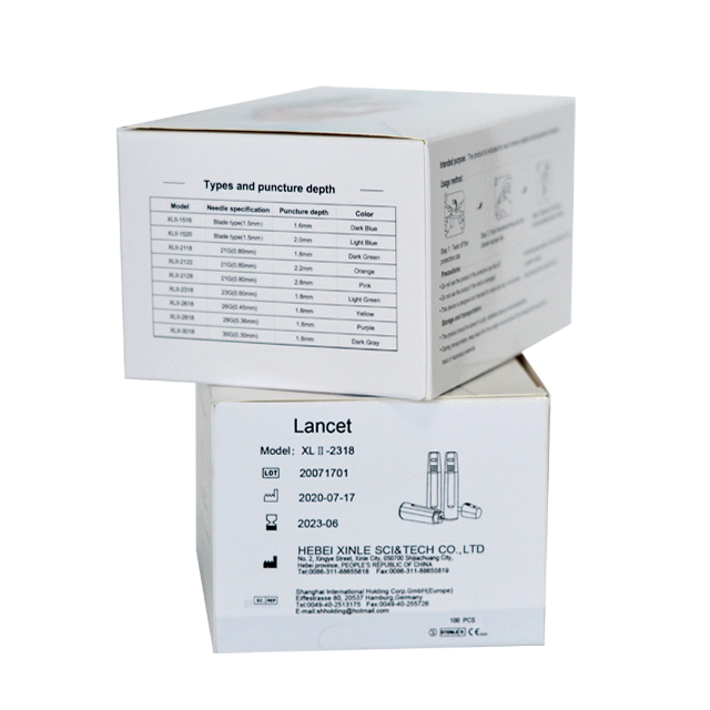 Disposable Medical Sterile Pressure Activated Safety Lancet Single Use Blood Lancet