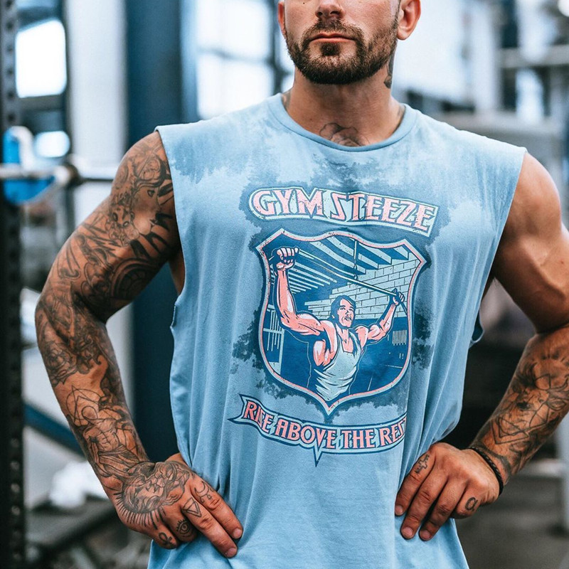 hot summer sports fitness casual men vest wholesale fitness plus size loose comfortable sleeveless t shirt