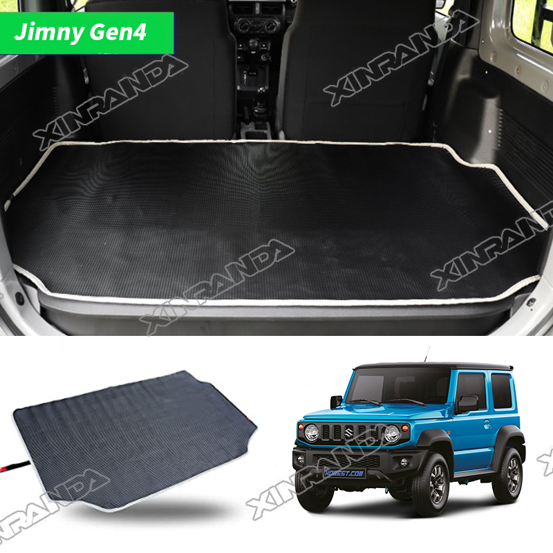 Jimny JB74 аксессуары новый материал ПВХ водонепроницаемый коврик для багажника для Suzuki JimnyJB74 JB64 JB74W JB64W 2018 2018 2020 2021 2022