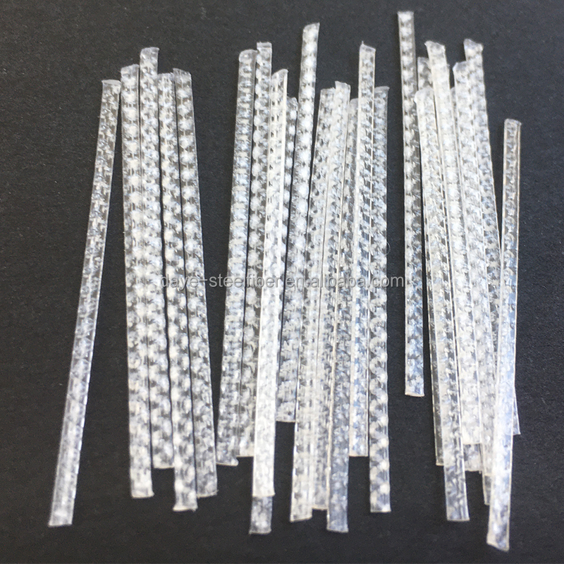 30 MM PP Fiber Macro Synthetic Fiber Reinforced Concrete Mortar Polypropylene Steel Fiber For Construction Materials