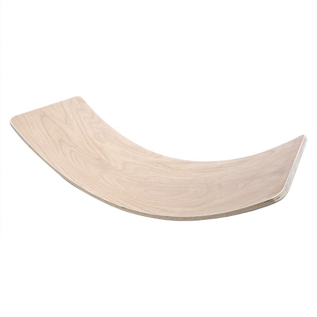 Wellshow Sport Fitness Wood Wobble Toy Kids Children Yoga Balance Board Curvy Rocker