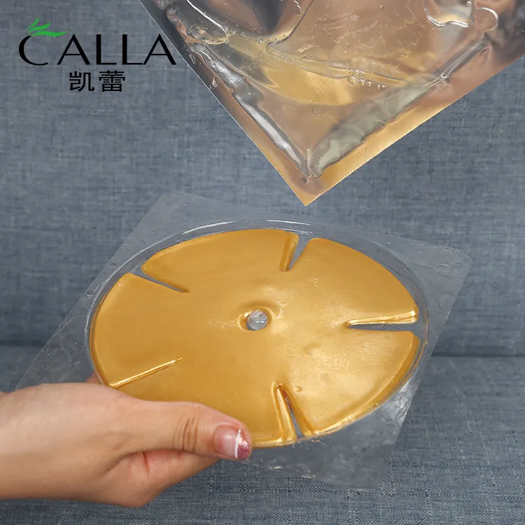 Hot Sale OEM Sheet Mask Crystal Gold 24k Chest Care Collagen Breast Mask