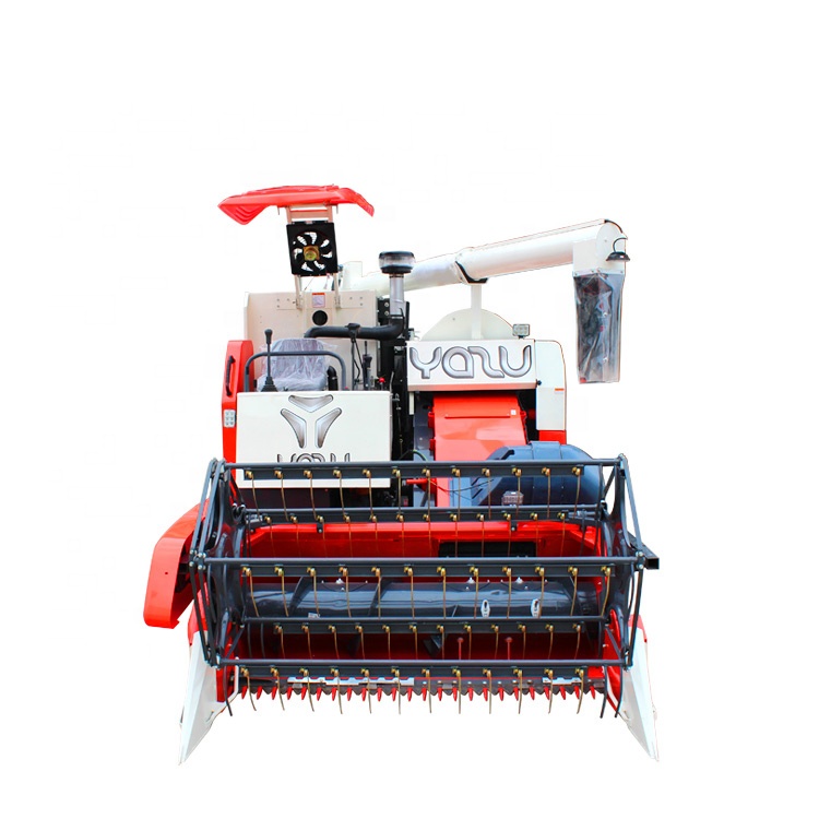 used small grain tank for farm Japan competitive price chinese used combine harvester similar kubota DC70 with lifting chassis