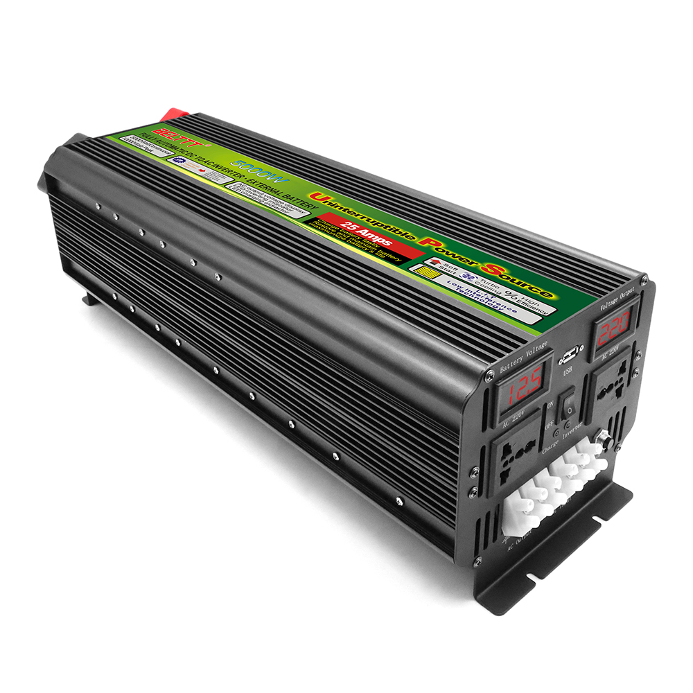 Belttt портативная тележка инвертор 5000W 12v 220v солнечные фотоэлектрические сети UPS инвертирующий усилитель мощности с зарядным устройством и зарядным устройством