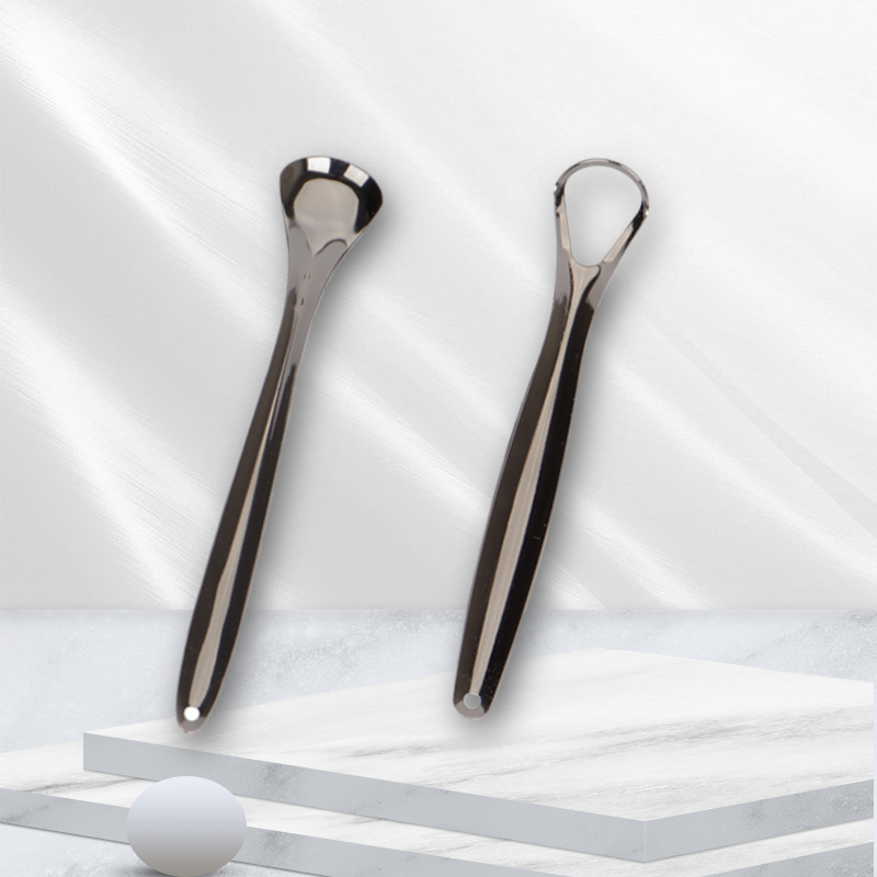 Fresher Breath in Seconds Stainless Steel Surgical Grade Stainless Steel Tongue Cleaners 304 Stainless Steel Tongue Scraper