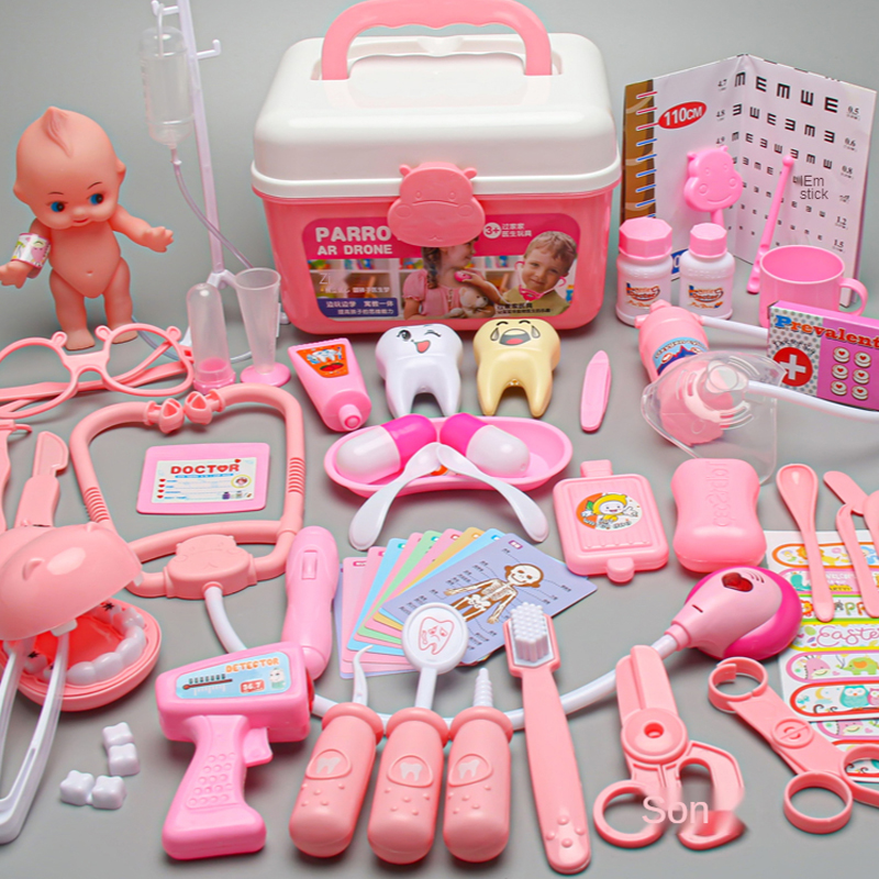 Baby Pretend Medical Carry Case Kit Toys Play Doctor Set Toy For Kids