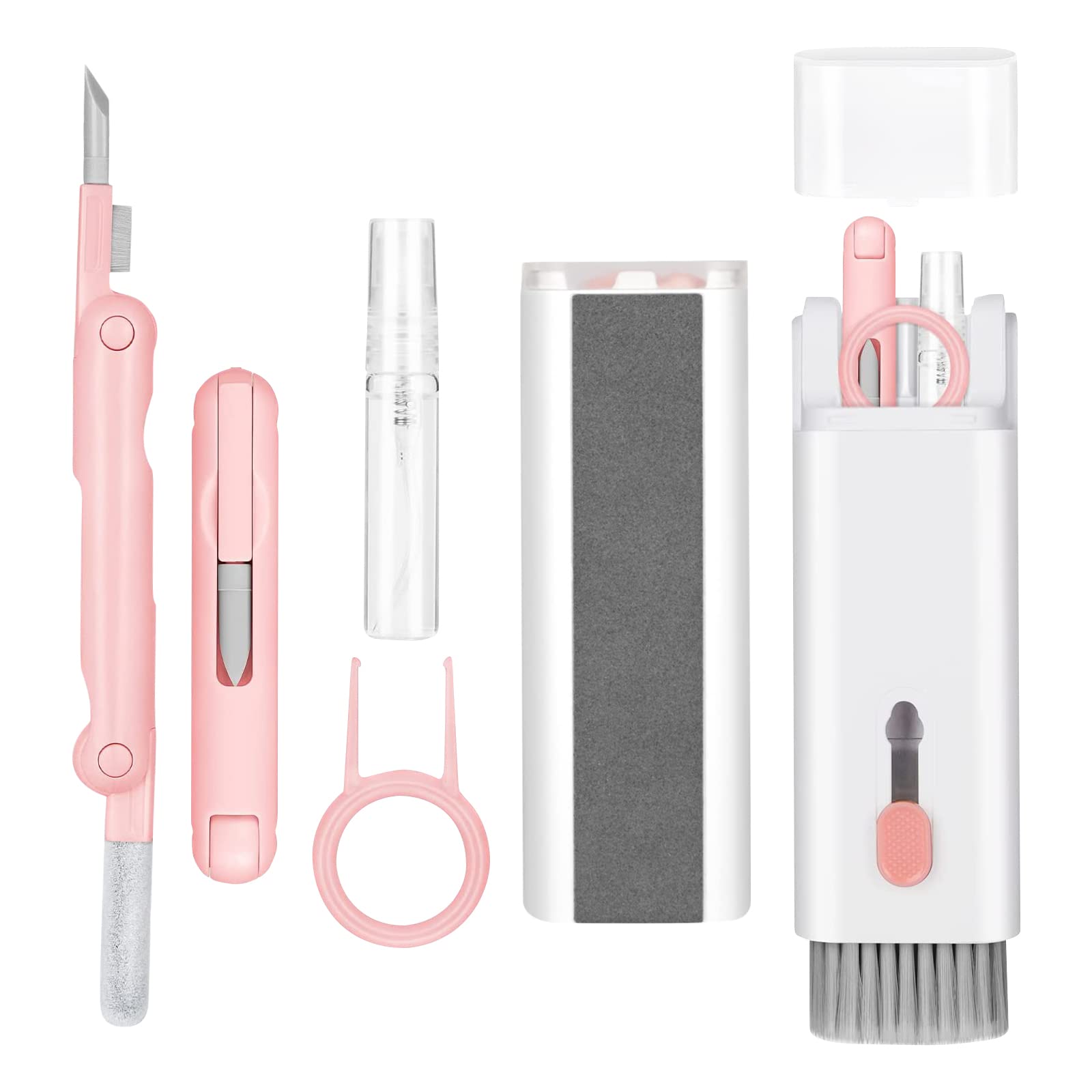 Portable Cleaner Pen Airbuds Cleaning Pen Cleaner Kit for Airpod Pro 7 in1 Keyboard Earphones Case Cleaning Tools