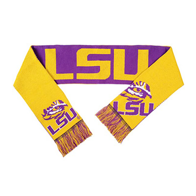 Custom logo Printing 100% Polyester Knitted Polyester Satin Fleece Football team sport Scarf scarves