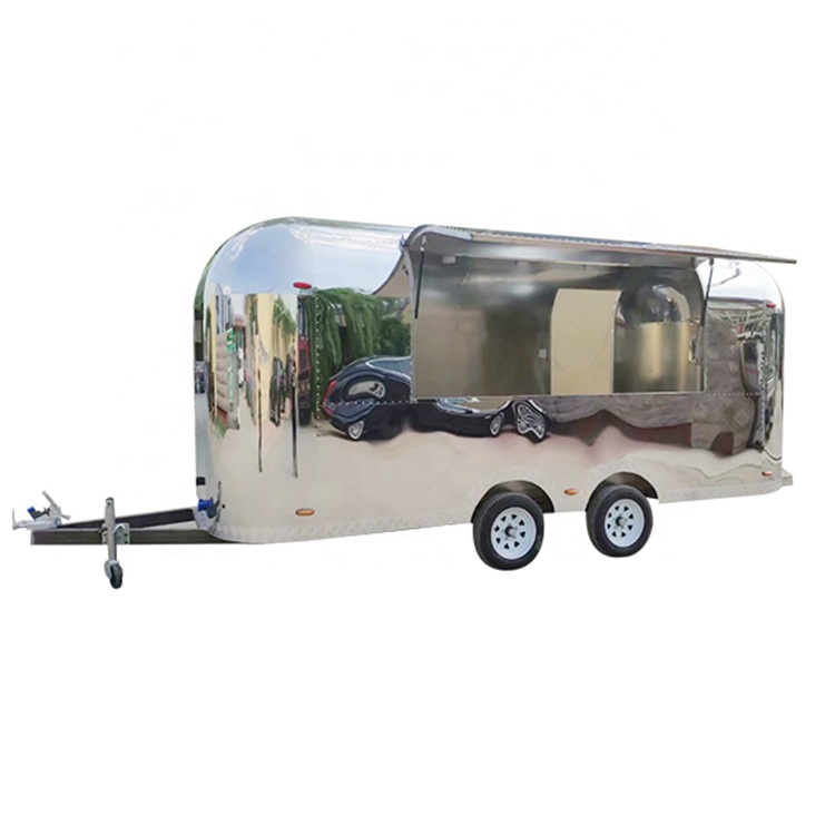 Airstream прицеп для кейтеринга Мобильная тележка для фаст-фуда Airstream передвижная тележка для еды из нержавеющей стали для закусок мороженого хот-догов грузовик для еды