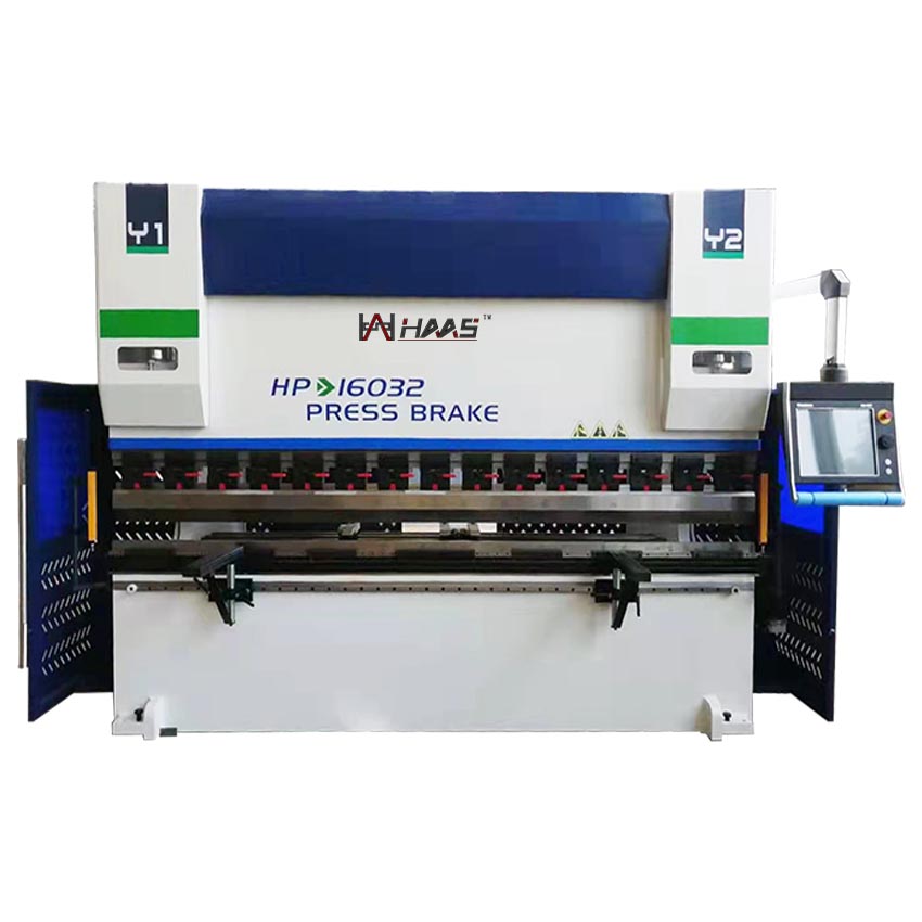 HAAS 160T/3200 мм 8 + 1 осевой гидравлический листогибочный станок с ЧПУ, ручной складной станок