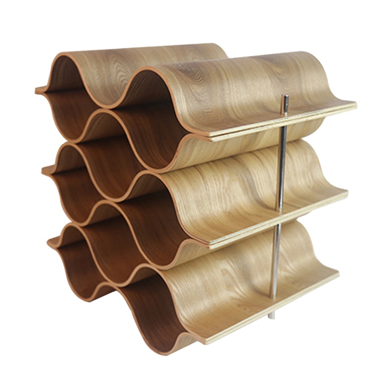 Detachable and assembled solid wood wine rack