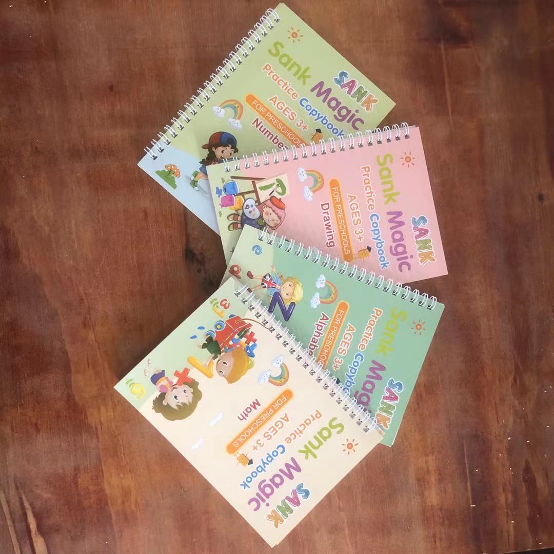 Cheap Price English Alphabet Words Number Writing Practice Sank Magic Copybook for Kids