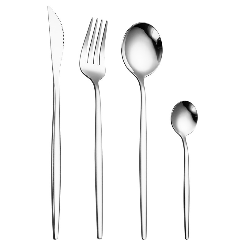 European-style stainless steel western tableware fork set steak cutlery spoon small spoon Portugal 16-piece cutlery set