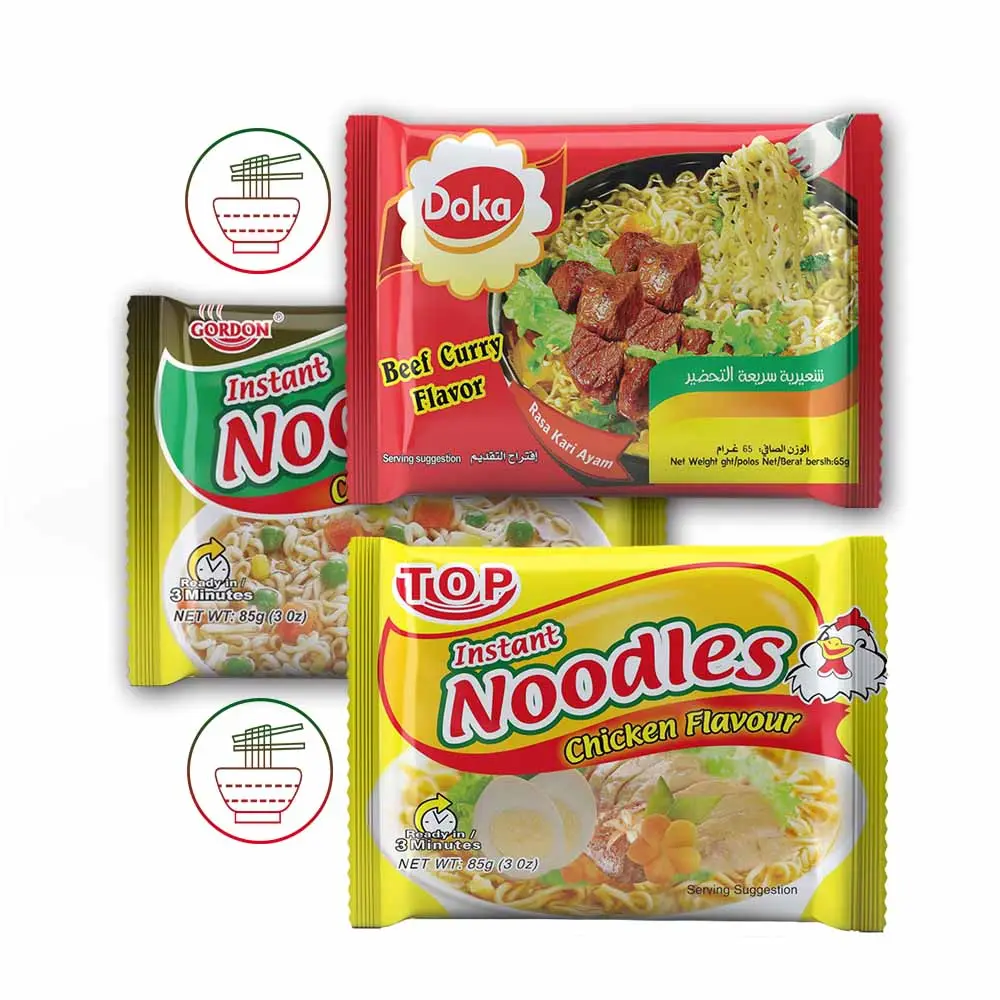 Manufacturer Wholesale Oem Noodle Good Quality Private Label Best Price Low Fat Bulk HALAL Chinese Instant Beef Noodles