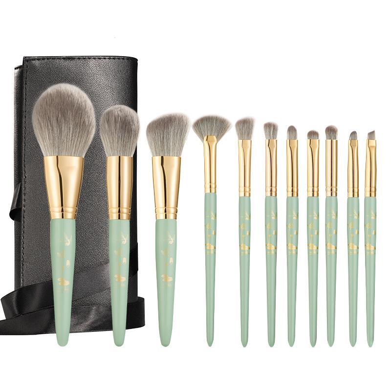 Custom Logo Cosmetic Brush Natural Hair Private Label Professional Makeup Brush Set