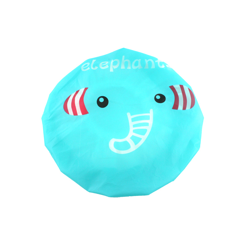 28cm Waterproof Shower Cap Reusable Shower Bath Caps with Elastic Band For Bathing and SPA