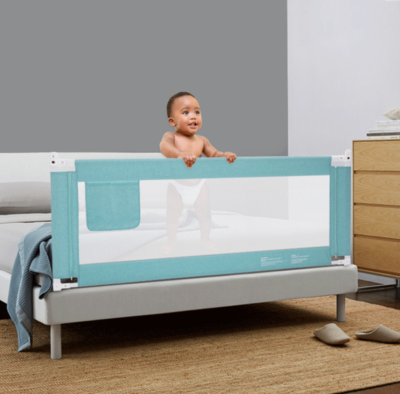 Single Button Style Hot Products Baby Bed Rail Guard Crib Bumper Baby Bed Fence Safety Cot Rail Protection For Kids