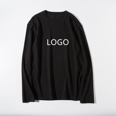 2021 Fall Men's Clothing Custom logo Fashion Long Sleeve T-shirt Thick Round Neck Loose T-shirt Men's Casual Top