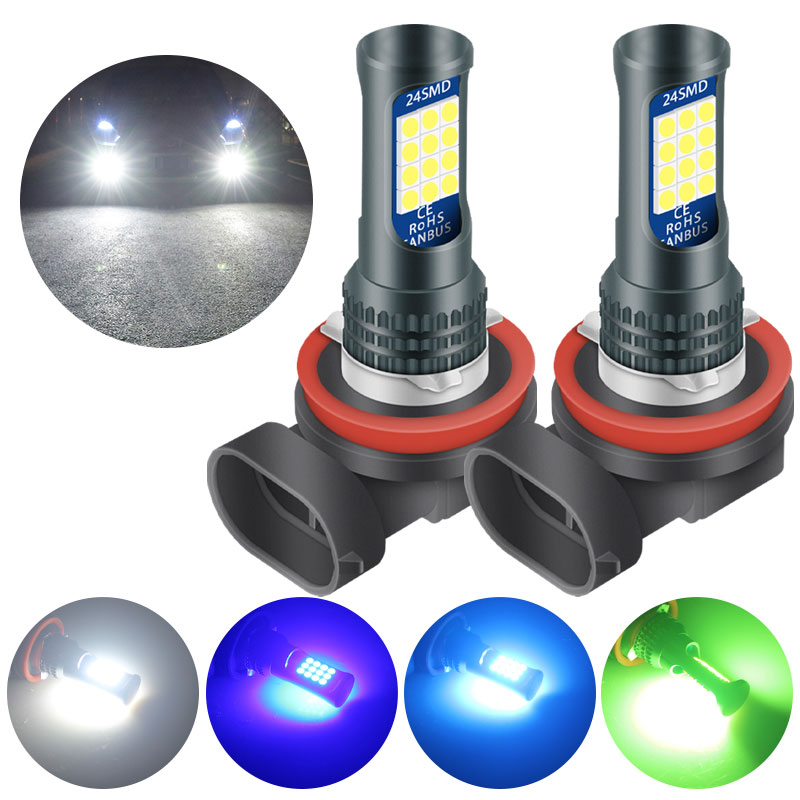 3030 24SMD 12 В Автомобильные светодиодные ходовые огни H8 H9 H11 противотуманные фары