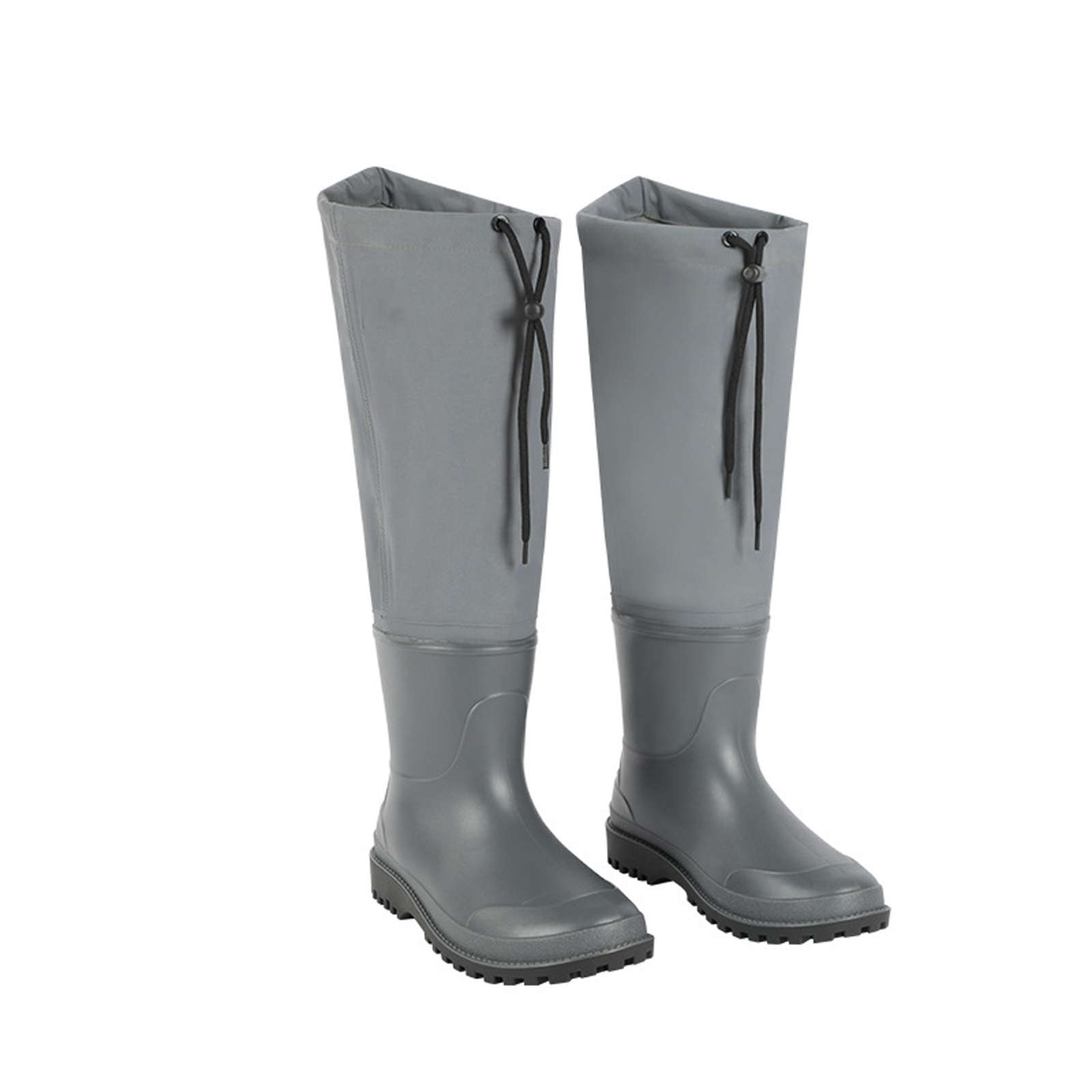 TOPIND PVC Knee Waders Long Boots Waterproof and Wear Resistant Fishing Chest Waders Rain Boots