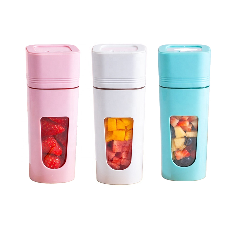 350ML High Quality BPA-Free Mini Home smoothie fruit juice TRITAN 4 Blades LOW NOISE Usb Rechargeable portable Juicer Blender