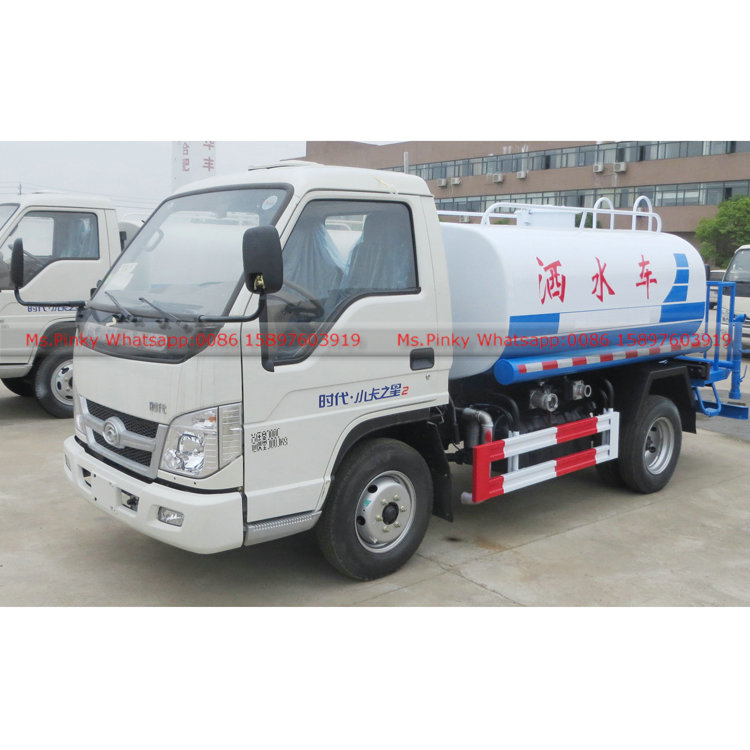 Forland 4X2 3000 liters military water tank truck for sale with factory price Whatsapp: 0086 15897603919