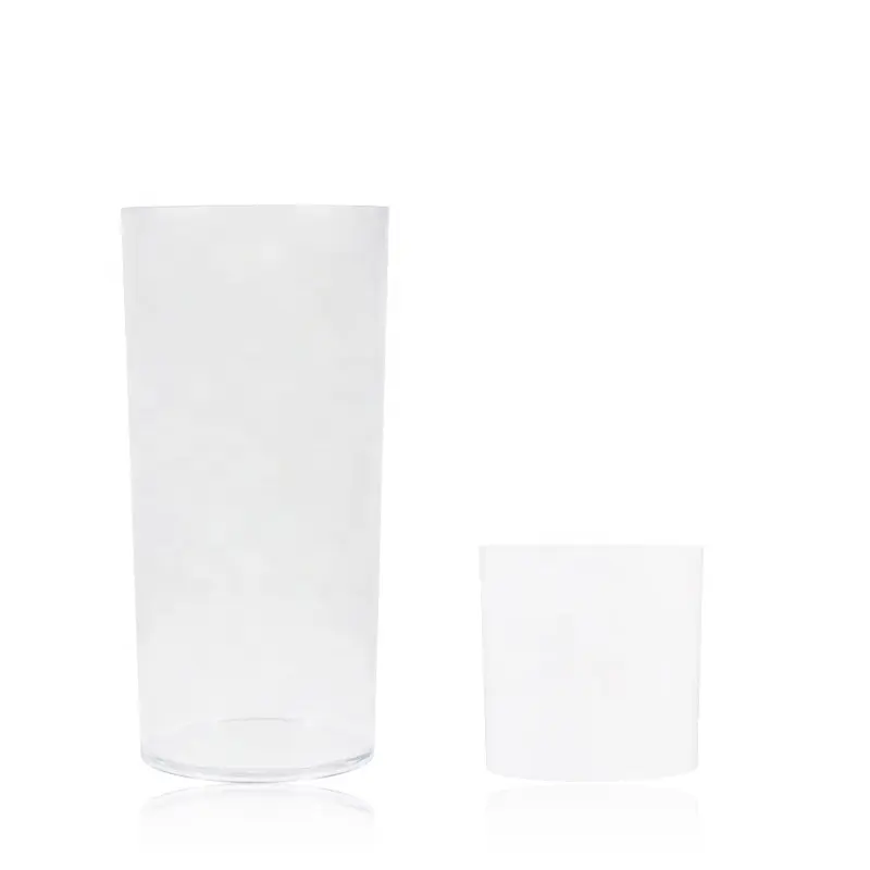 Plastic Vases Aisimi Home Decor Traditional Transparent Flower Pot Customized Most Popular High Rectangular Plastic Elegant Vase