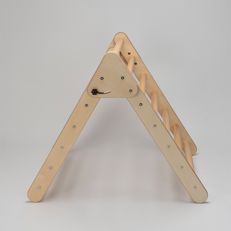Wooden climbing frame with ladder for children outdoor indoor playground sports equipment toys toddler picker triangle