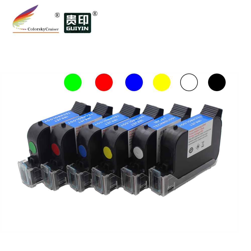 S127 Fast Dry Eco Solvent Inkjet Ink Cartridge Replacement for Hand held Portable Printer Gun Coder 600DPI Print Hgt 1/2" 12.7mm