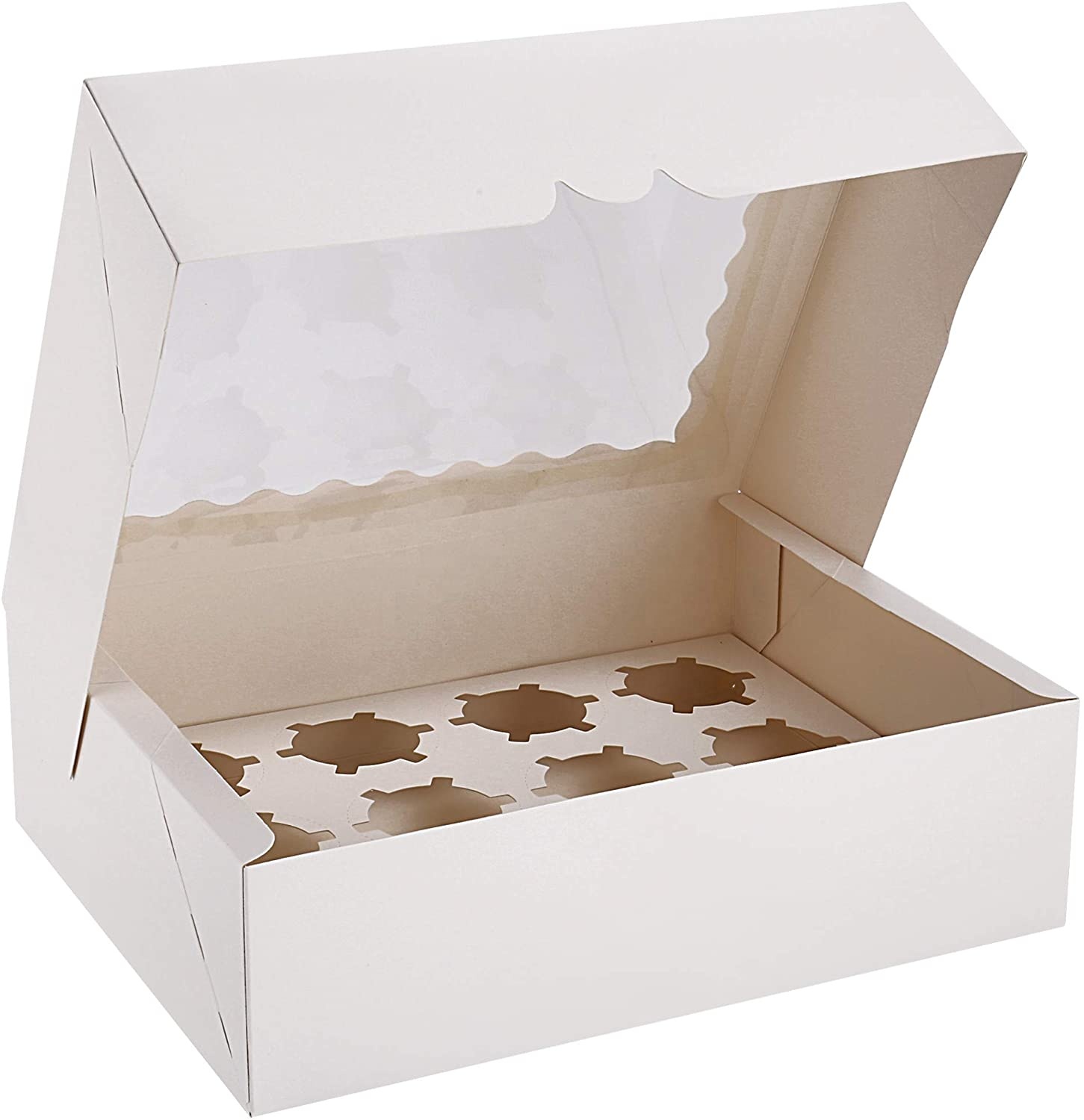 Factory Wholesale custom donut Cake Packaging Box Take Away Cupcake Box Bakery Cake Packing Box With Window