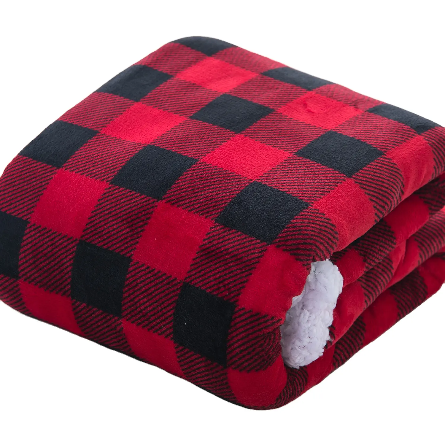2022 Premium Super Soft Checkered Blanket Flannel Fleece Baby Luxury Knitted Throw Blanket for Home