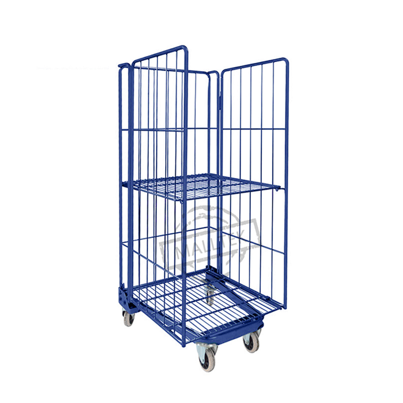 Wholesale Collapsible Logistic Roll Container Cage Trolley With Layers